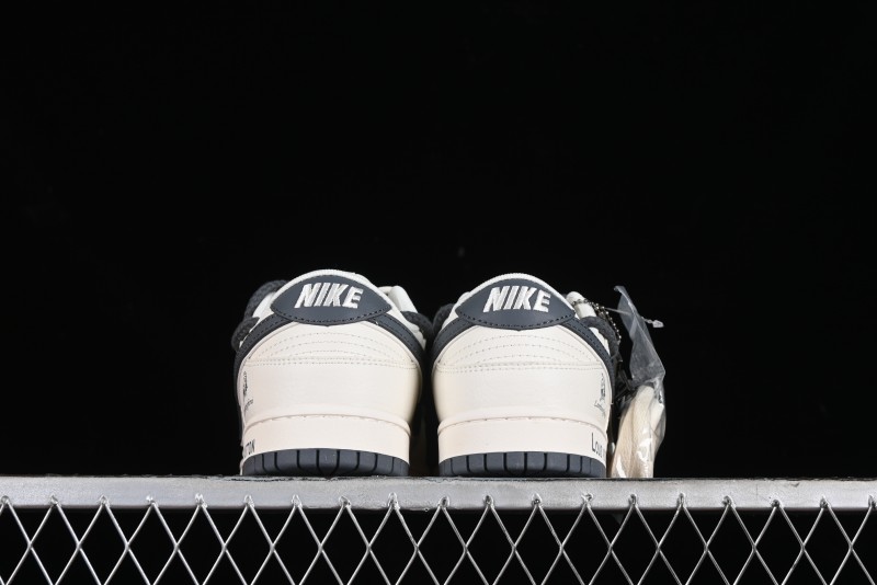 Nike SB Dunk Low LV Collaboration - Straps Lamborghini Off White Dark Grey Swoosh Anniversary High-End Custom Low-Top Casual Sneakers - SJ2068-262