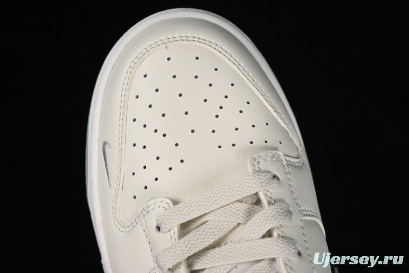 Nike SB Dunk Low Supreme Collaboration - Light Grey Anniversary Customized Low-Top Casual Skate Shoes - DJ2024-005