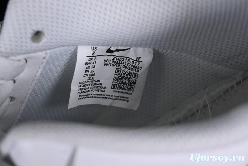 Nike Air Force 1 '07 Low Spray Paint White Grey Strap Low-Top Casual Sneakers - ZH0316-017