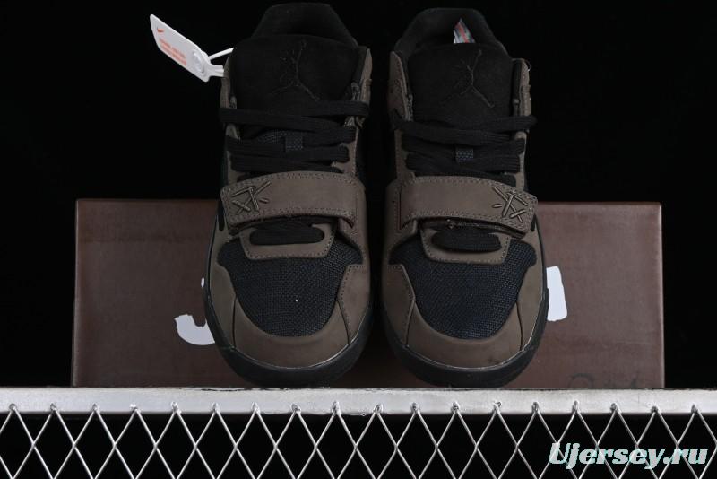 Nike Travis Scott x Jordan Cut The Check AJ1 Basketball Shoes with Velcro Design - FZ8117-200