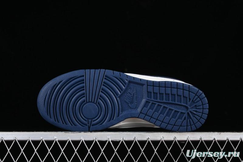 Nike Supreme x SB Dunk Low Collaboration Dark Blue Colorway Low-Top Casual Skate Shoes - RM2308-238