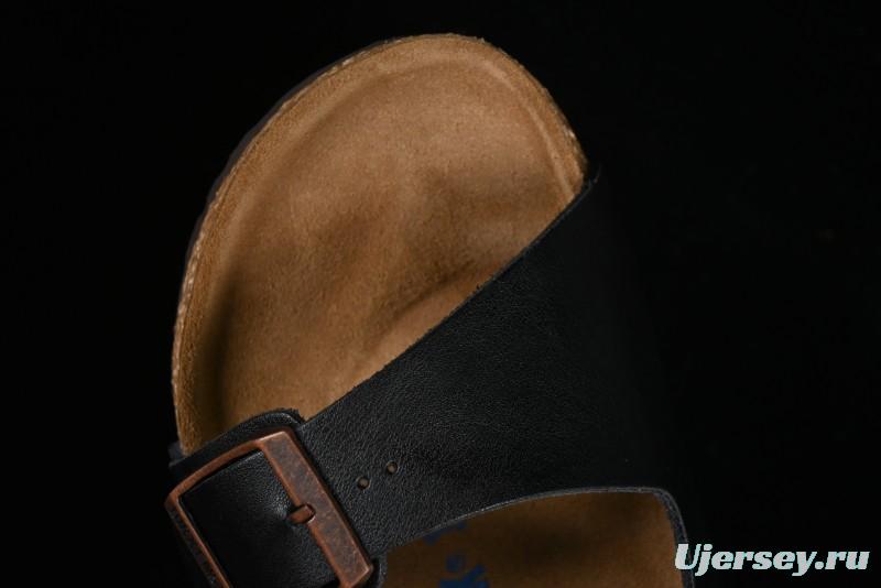 Birkenstock Sandals with Soft Suede Leather and Lambswool Footbed - G.D4