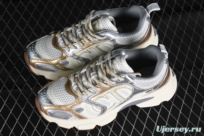 Dior Chrono Round Toe Lace-Up Lifestyle Casual Running Sneakers - 49G GOLDEN