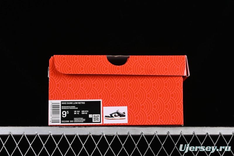 Nike SB Dunk Low Year of the Dragon Limited Edition - Dark Pattern Blue Red Swoosh Anniversary Custom Low-Top Casual Skate Shoes - DQ1098-365