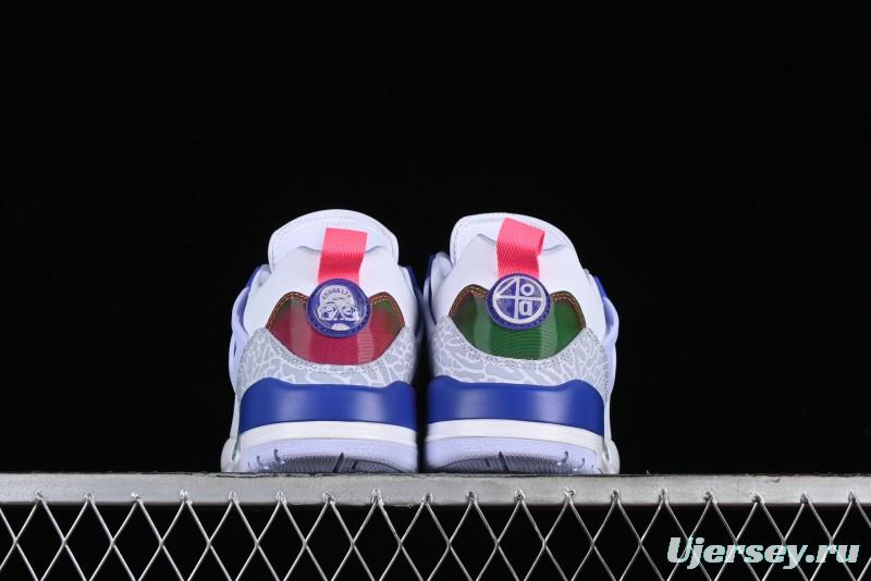 Nike Jordan Spizike Low AJ Hybrid Element Rainbow Colorway Lifestyle Casual Sneakers - HF5758-151