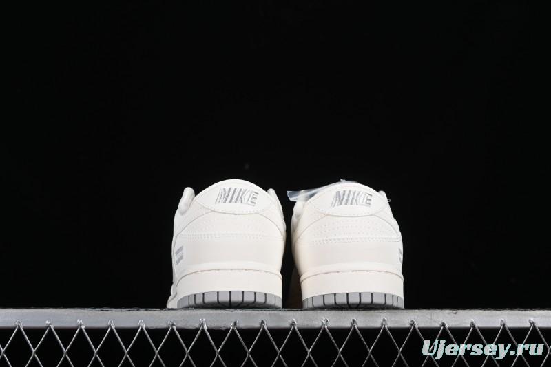 Nike SB Dunk Low Supreme Collaboration - Classic Beige Gray Anniversary High-End Custom Low-Top Casual Skate Shoes - XX8888-001