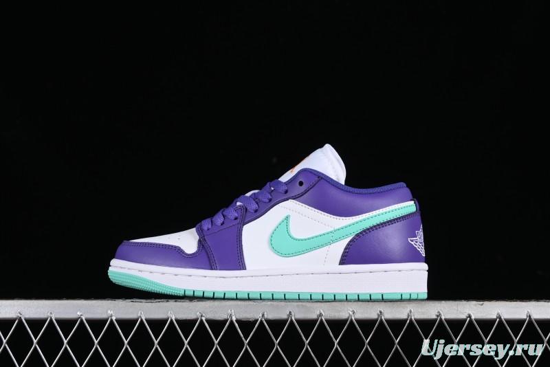 Nike Air Jordan 1 Low AJ1 Charlotte Hornets Lifestyle Casual Sneakers - HJ9013-550