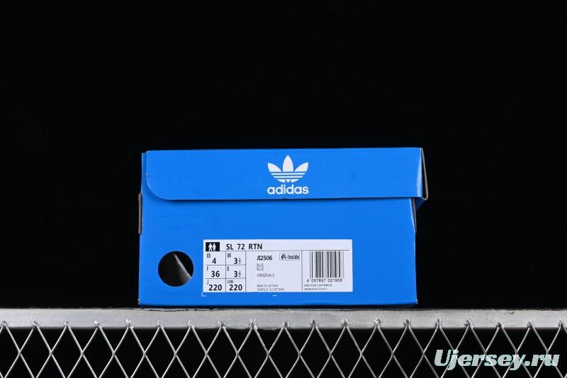 Adidas Originals SL 72 Retro Running Shoes with Nylon Upper and Rubber Outsole - JI2506