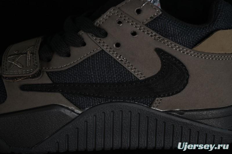 Nike Travis Scott x Jordan Cut The Check AJ1 Basketball Shoes with Velcro Design - FZ8117-200