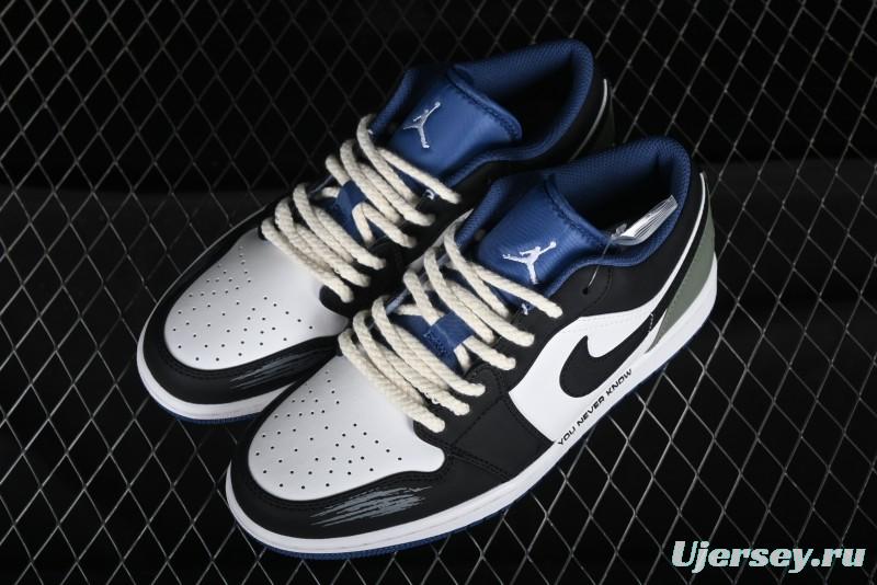 Nike Air Jordan 1 Low AJ1 Casual Lifestyle Sneakers - 553558-414