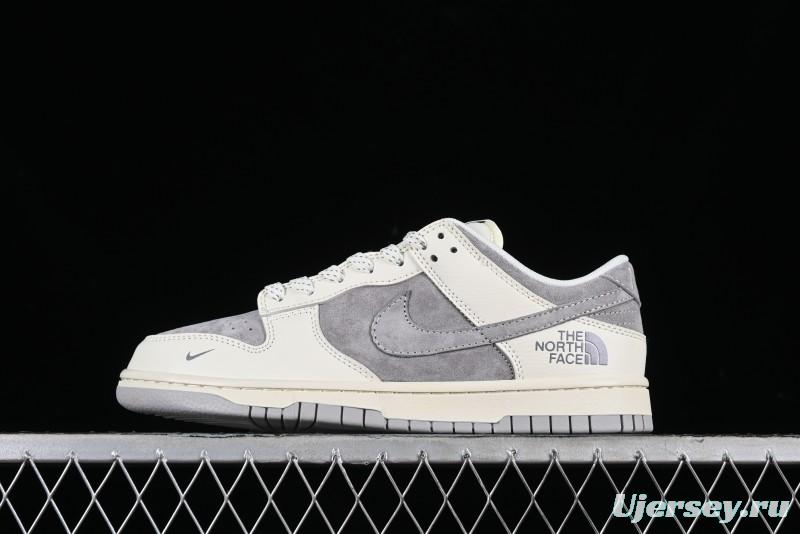 Nike SB Dunk Low The North Face Collaboration - Beige Suede Anniversary High-End Custom Low-Top Casual Skate Shoes - XD6188-020