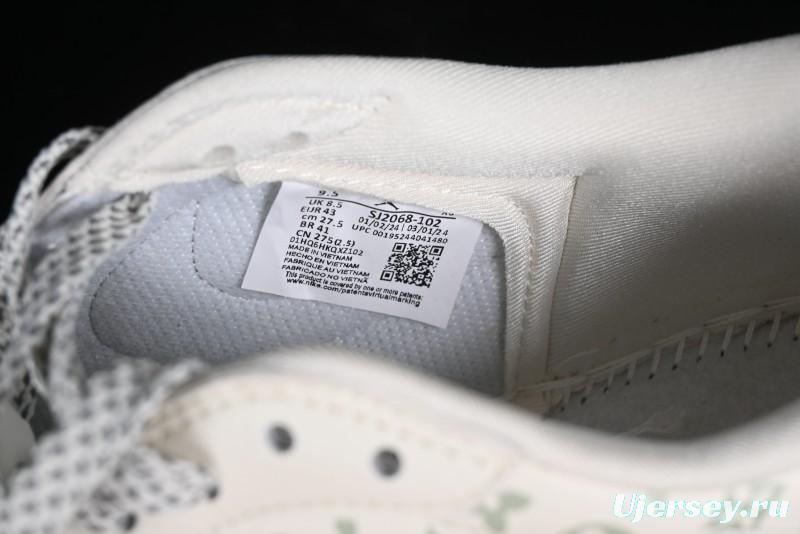 Nike Travis Scott x Fragment Design x Jordan Air Jordan 1 Low OG SP AJ1 LV Light Brown Print Casual Sneakers - SJ2068-102