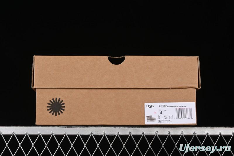 UGG Classic Ultra Mini Platform 3CM Wool Blend Mini Short Boots - 1135092