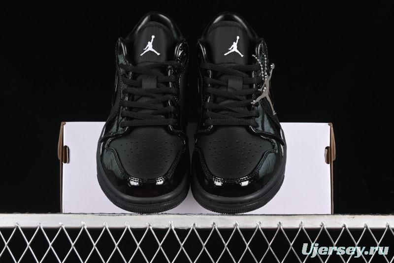 Nike Air Jordan 1 Low "Black Croc" Casual Sneakers - HJ7743-010