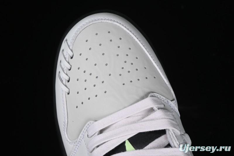 Nike Air Jordan 1 Low Method of Make Casual Sneakers with Metallic Grey Design - HM3689-001