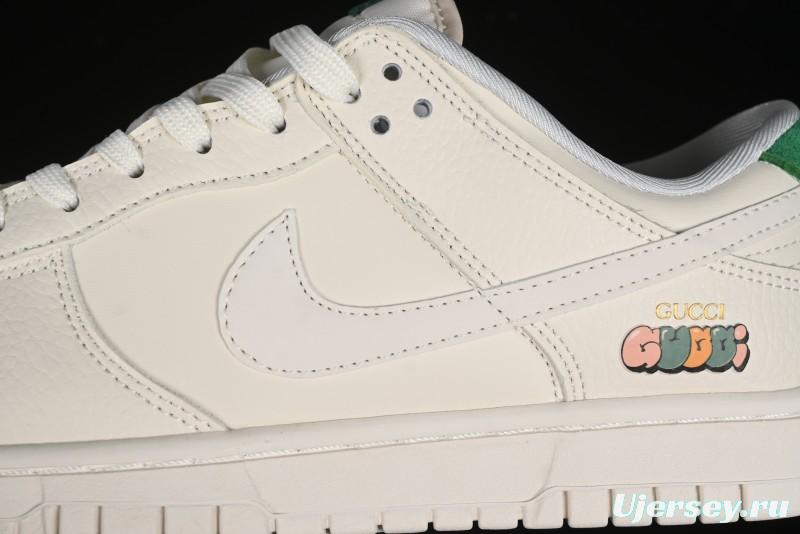 Nike SB Dunk Low Gucci Collaboration - Anniversary High-End Custom Low-Top Casual Sneakers - KK1688-051