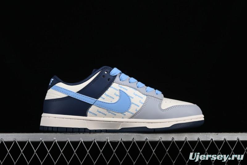 Nike SB Dunk Low Supreme Collaboration - Anniversary Edition High-End Custom Low-Top Casual Skate Shoes - CF3688-009