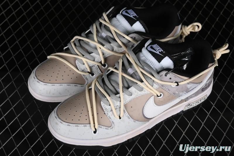 Nike Dunk Low "Joker" Speed Space Breaker White Grey SB Strap Casual Skate Shoes - DD1391-100