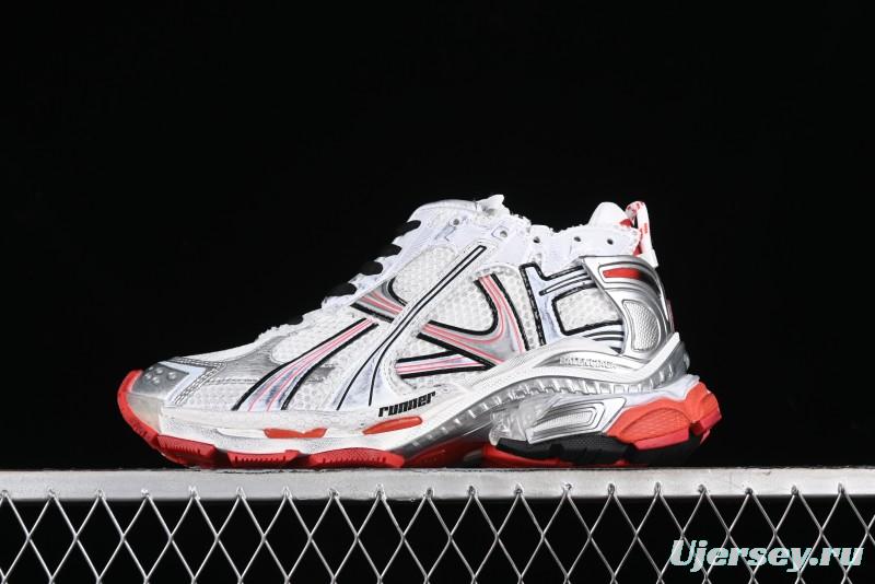 Balenciaga Runner Kith Four Color Retro Casual Sneakers - W3RMU9016