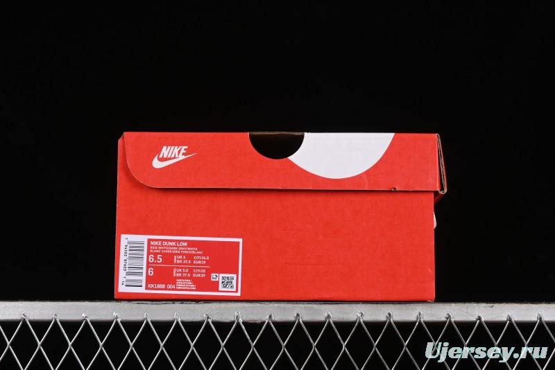 Nike SB Dunk Low Violent Bear Collaboration - Woven Grey Check Anniversary Custom Low-Top Casual Sneakers - KK1888-004