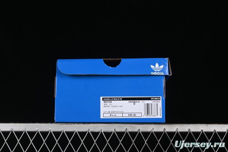 Adidas Originals Gazelle Bold IE5130 Low-Top Sneakers with Thick Sole for Casual Wear, Slip-Resistant and Durable - IE5130