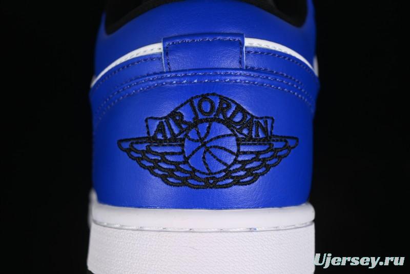 Nike Air Jordan 1 Low Retro Basketball Shoes White Blue - 553558-124