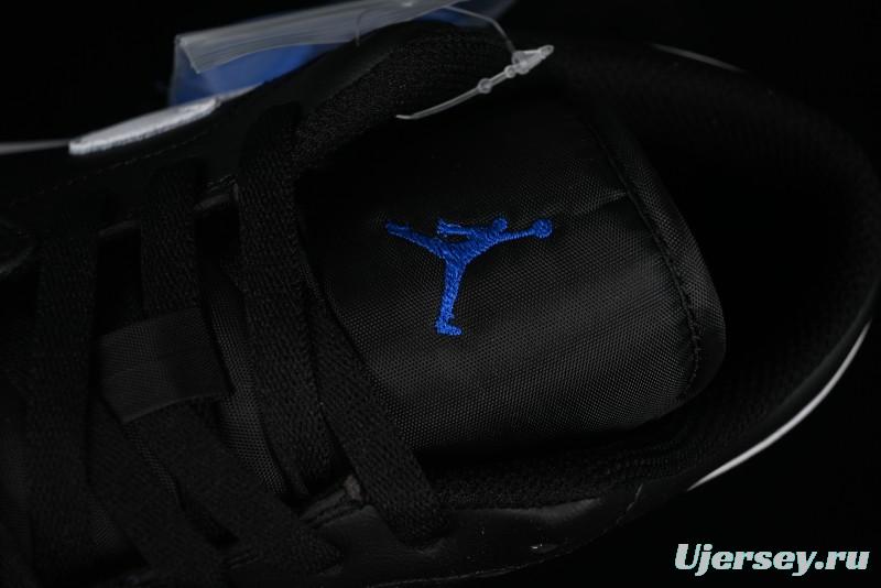 Nike Air Jordan 1 Low Retro Basketball Shoes in Black/Blue - 553558-042