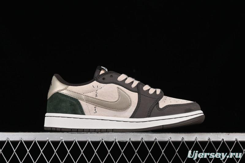 Nike Travis Scott x Air Jordan 1 Low OG Retro Basketball Shoes - DM7866-818