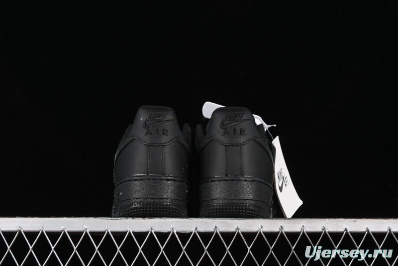 Nike Air Force 1 '07 Low Graffiti Black Silver Anime Hand-Painted Casual Sneakers - CW2288-012