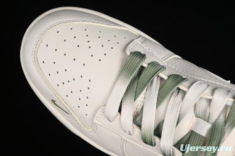 Nike SB Dunk Low Supreme Collaboration - Beige Green Two-Tone Anniversary High-End Custom Low-Top Casual Skate Shoes - BB8675-109