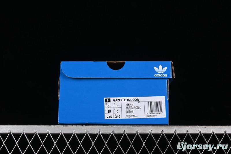 Adidas Originals Gazelle Indoor Retro Casual Slip-Resistant Wear-Resistant Low-Top Sneakers - IG6782