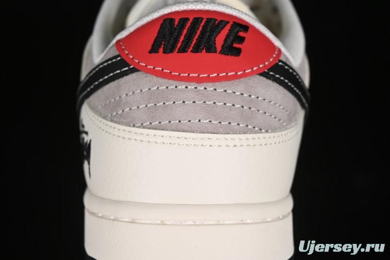 Nike SB Dunk Low Stussy Anniversary Edition Customized Low-Top Casual Skate Shoes - SJ1089-001
