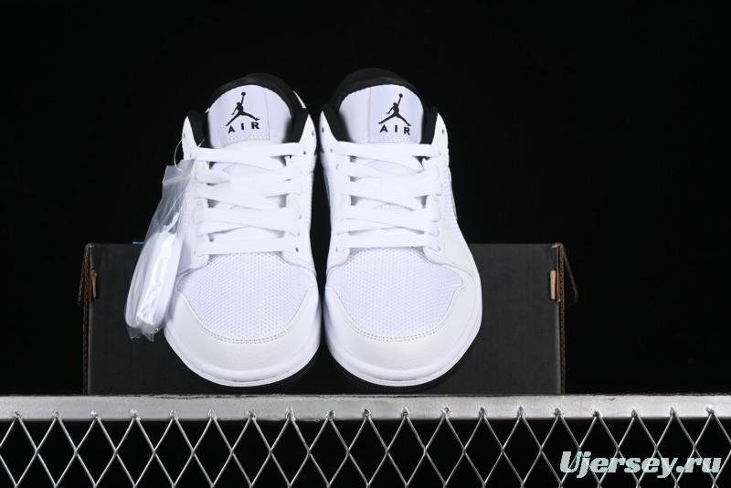 Nike Air Jordan 1 Low AJ1 White Mesh Retro Basketball Shoes - 338145-110