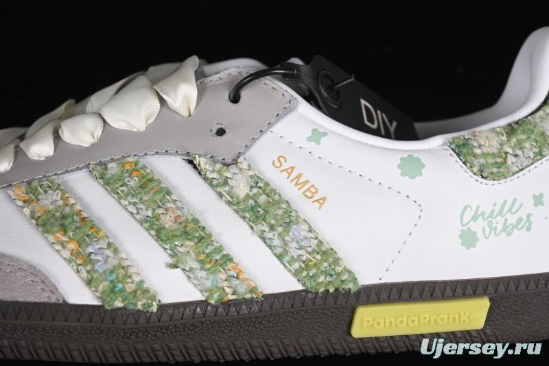 Adidas Originals Samba OG Low-Top Casual Sneakers with Panda Mischief Design - B75806