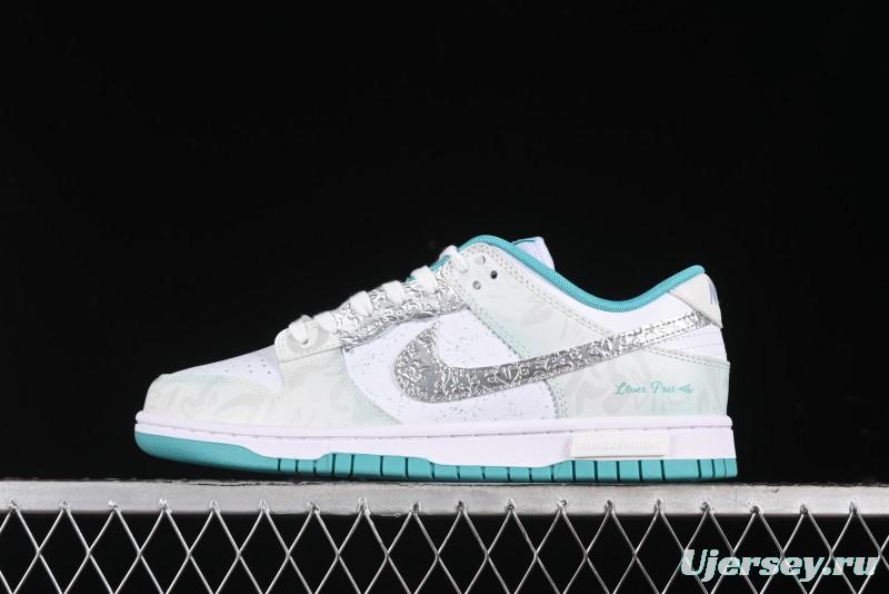 Nike Dunk Low Panda Prank Special Edition Heartbeat Email Mint SB Low Top Casual Skate Shoes - DV0833-102