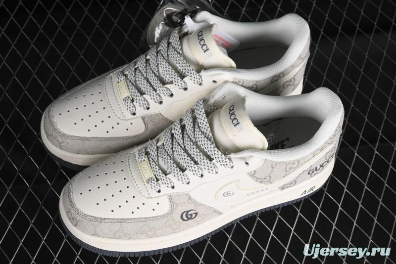 Nike Air Force 1 '07 Low Gucci Collaboration - Ash Grey Low-Top Casual Sneakers BB9577-102