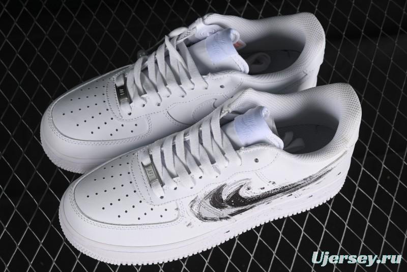 Nike Air Force 1 '07 Low Casual Sneakers with Chinese Ink Painting Design - LL6976-521