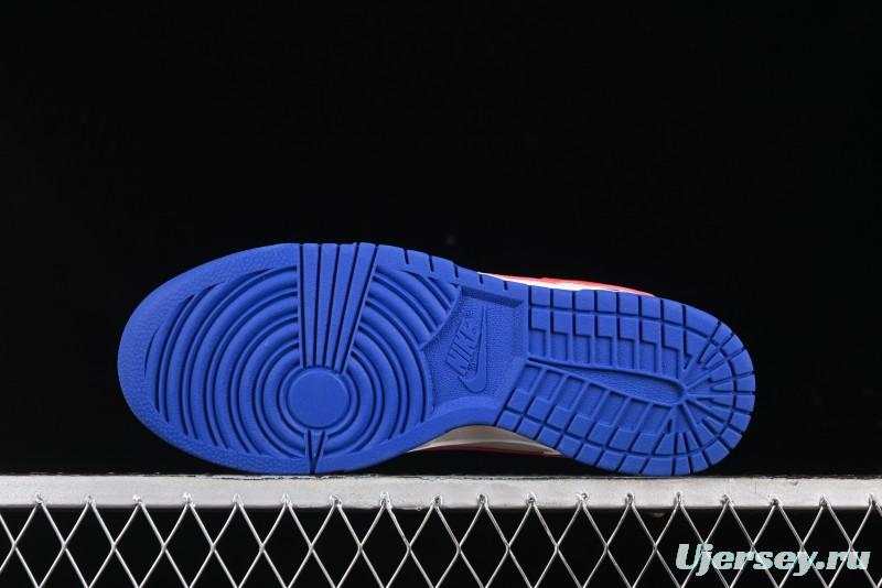 Nike SB Dunk Low Championship Collaboration - Off-White Red Swoosh Anniversary Custom Low-Top Casual Skate Shoes - KK1688-021