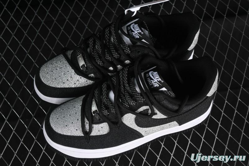 Nike Air Force 1 '07 Low Cleanfit High Street Retro Style Patchwork Starry Sky Full Diamond Lace-Up Low-Top Casual Sneakers - ZH0316-033