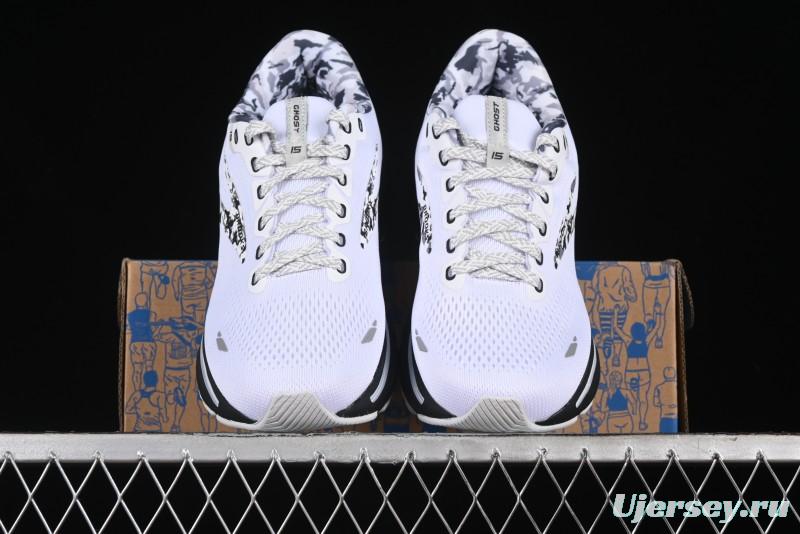 Brooks Ghost 15 Running Shoes with DNA LOFT V2 Cushioning and Breathable Air Mesh - 1103931D149