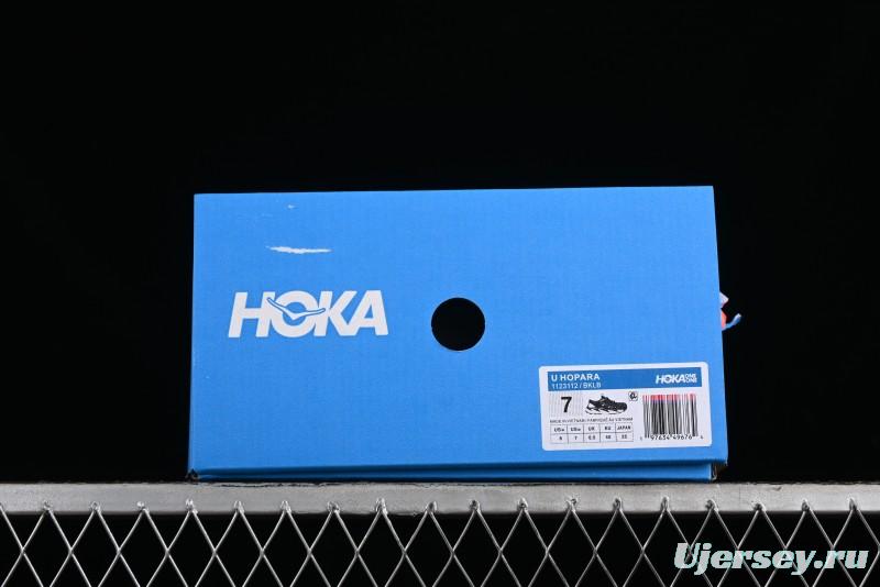 Hoka One One Hopara Outdoor Functional Mountain Sandals with Rugged Outsole - 1123112 BKLB