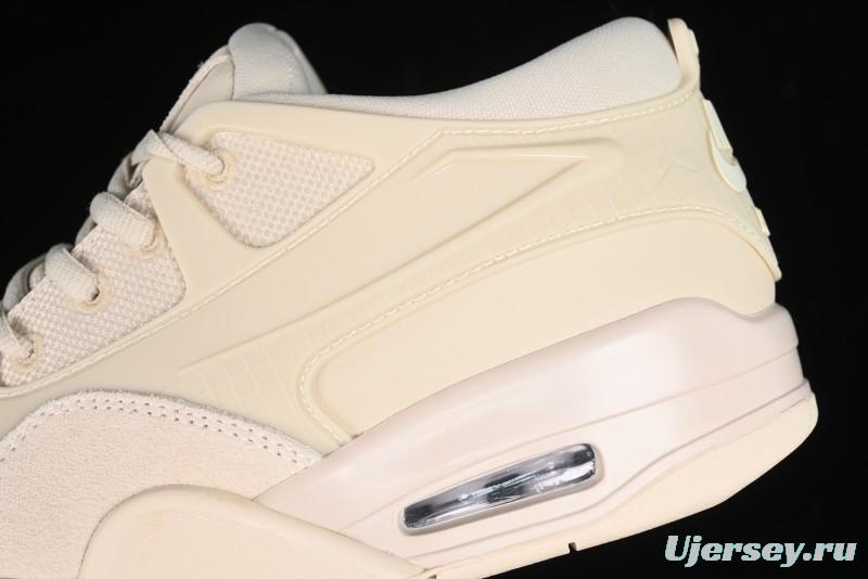 Nike Air Jordan 4 Remastered Retro Sneakers in White Grey - FQ7940-200