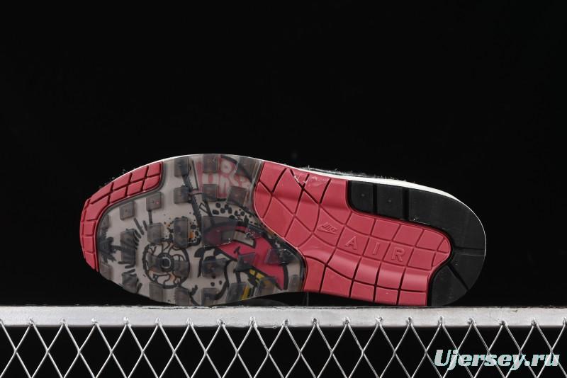 Nike Air Max 1 Retro Running Shoes with Half-Sole Air Cushion - FD5743-200