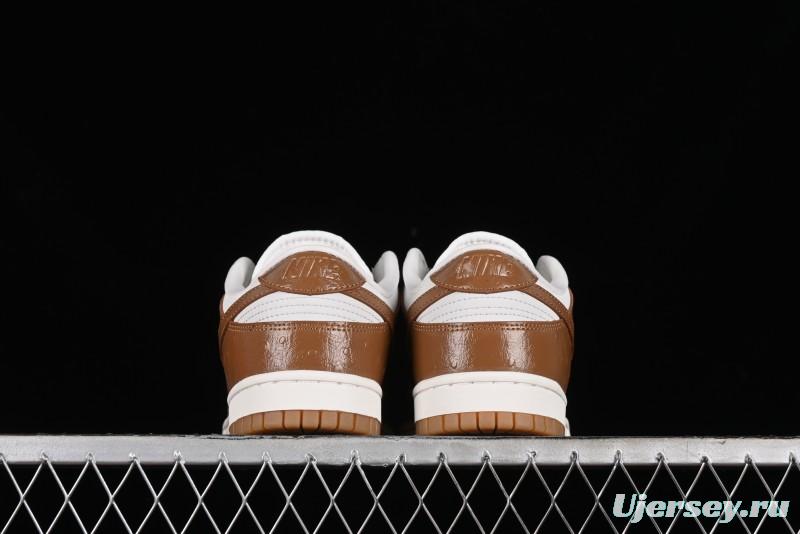 Nike Dunk Low LX SB Casual Skate Shoes in Brown Ostrich - FJ2260-001