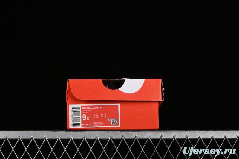 Nike Flex Advance Hook and Loop Breathable Soft Lightweight Kids Shoes - DC5562-400