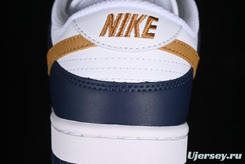 Nike Dunk Low SB Skateboarding Shoes in Black/White/Gold Colorway - FB9109-111