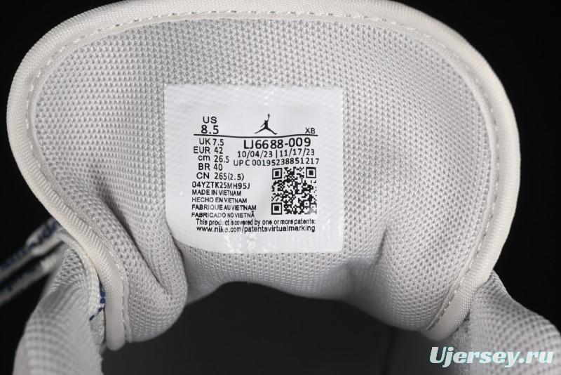 Nike Air Jordan 1 Low Supreme Collaboration - Pig Grey Print Custom Retro Basketball Shoes - LJ6688-009