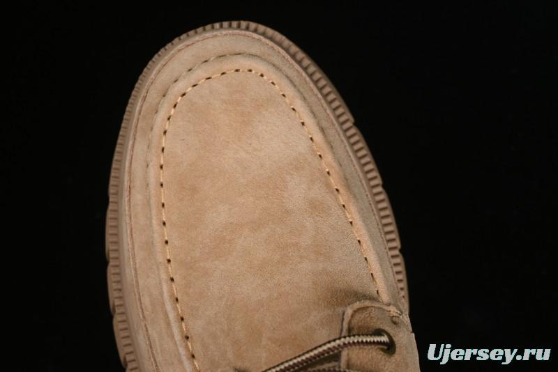 Timberland Low-Top Casual Shoes for Men - Italian Oil-Grained Leather with Anti-Slip Rubber Sole - TB73535SAND