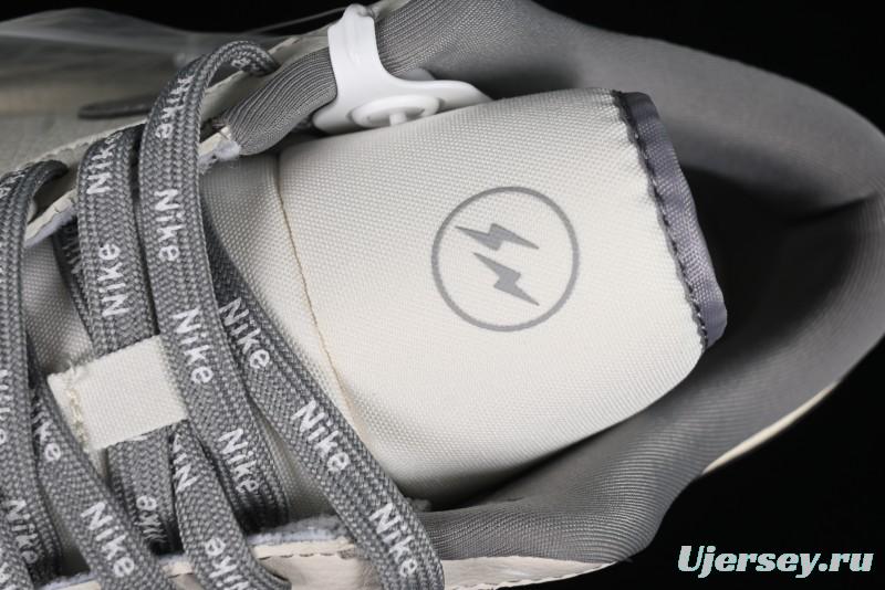 Nike Air Jordan 1 Low AJ1 Lightning Collaboration - Off White Grey Anniversary Custom Edition Low-Top Casual Sneakers - CF3688-020