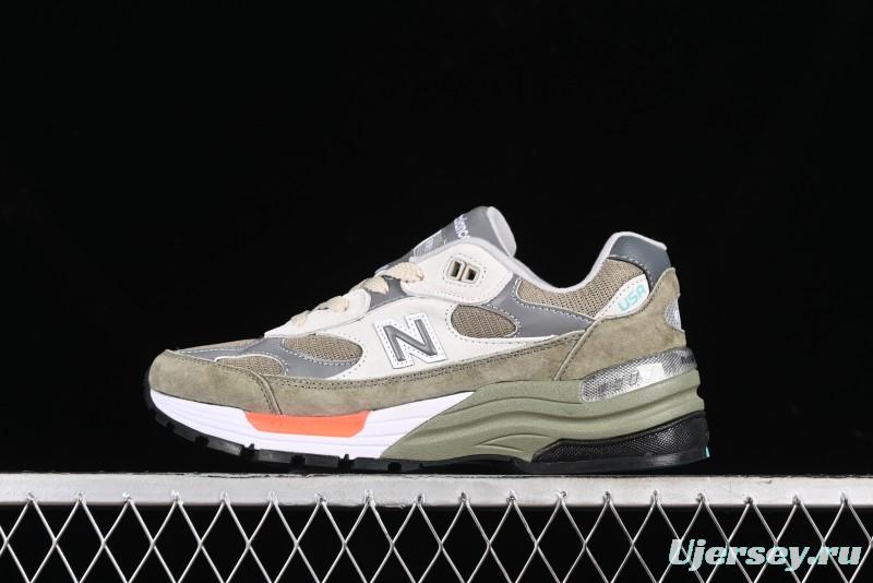 New Balance Made In USA M992 Series Classic Retro Casual Running Shoes - M992WT